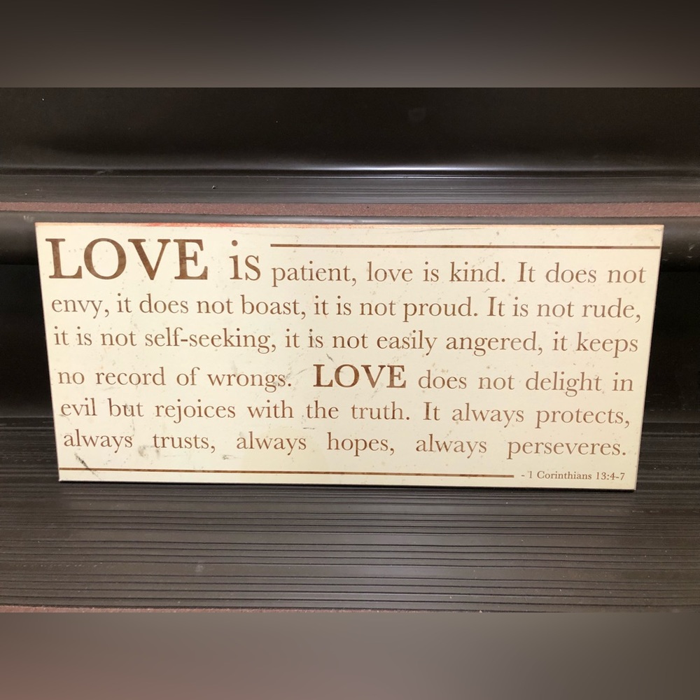 ‘LOVE IS’ Wall Hanging